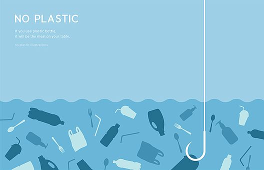 Marine recycled plastic materials