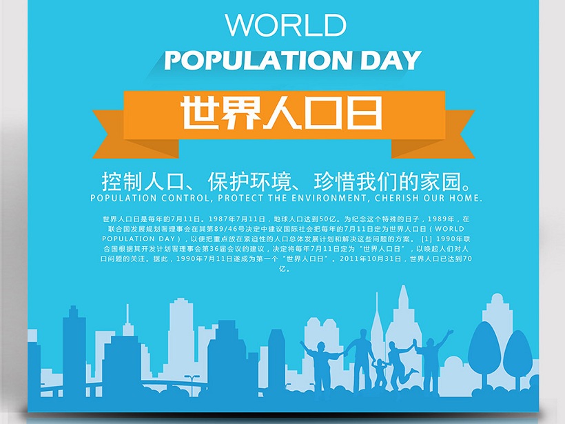 关注人口问题，关注你和我